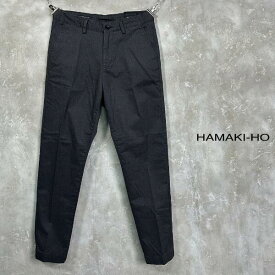 【SALE】HAMAKI-HO / ハマキホ「Easy Cotton Trousers Pants Black」 2023AW コットン イージーパンツ スラックス イタリアブランド 大人カジュアル メンズ 2023年 秋冬 新作商品