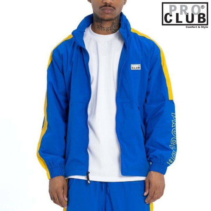 楽天市場】【SALE】PRO CLUB / プロクラブ「Nylon Line Track Jacket 