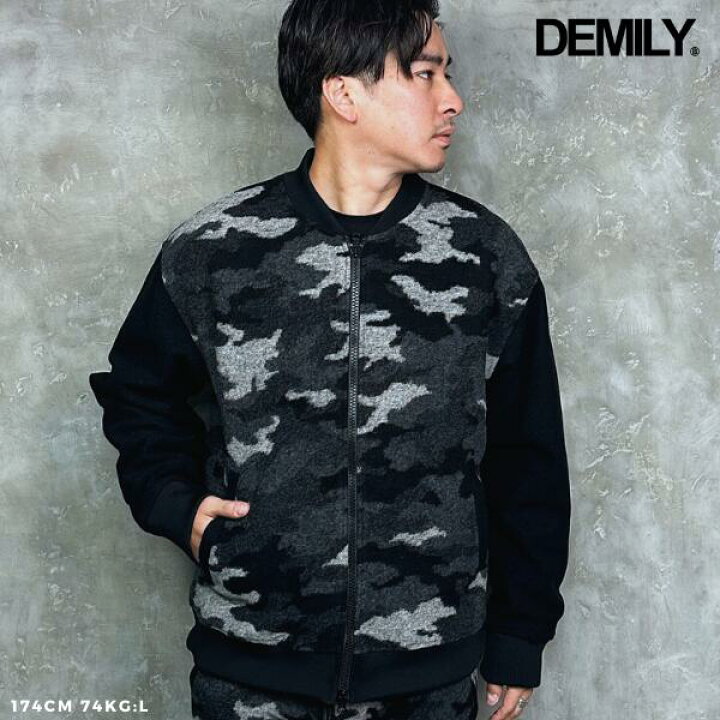 楽天市場】【SALE】DEMILY / デミリー「Camo Knit Bonding Blouson 