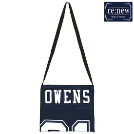 【BIG SALE】re:new (リニュー) 「NFL Vintage Uniform Remake Custom Shoulder Bag "OWENS" #81 NAVY」リニュー NFL ヴィンテージアイテム ショルダーバッグ ヴィンテージユニフォーム 1点物 リメイクカスタム NFL テレル・オーウェンス 選手 当時実物品 カスタムバッグ