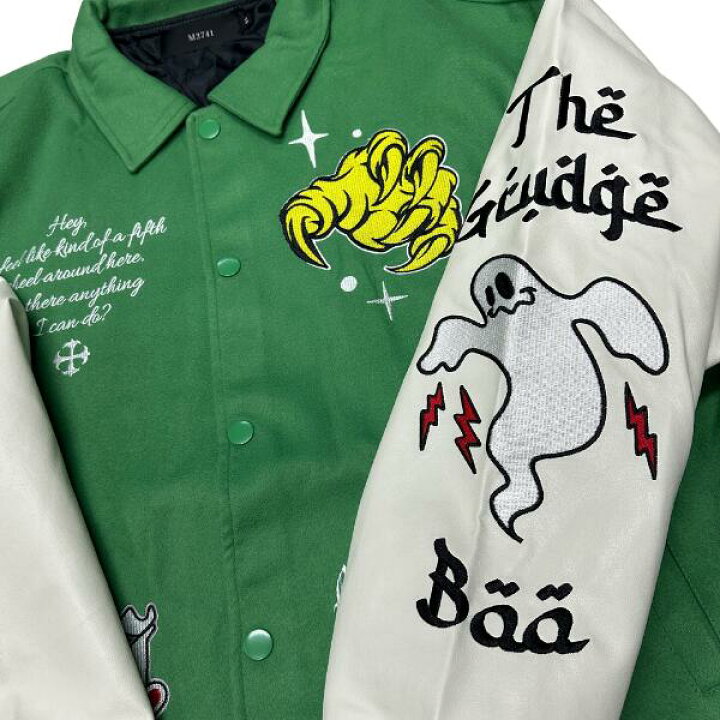 楽天市場】M2741「Patch Stadium Jacket Green」ワッペン&刺繍 