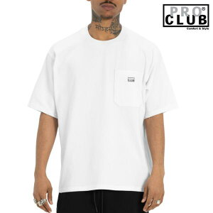 PRO CLUB / �v���N���u�uHeavy Weight Wide Pocket T-shirts White�v�w�r�[�E�F�C�g �|�P�b�g ���� T�V���c �z���C�g ���C�h �r�b�O�T�C�Y �I�[�o�[�T�C�Y �����Y �j�� �X�g���[�g �q�b�v�z�b�v �傫���T�C