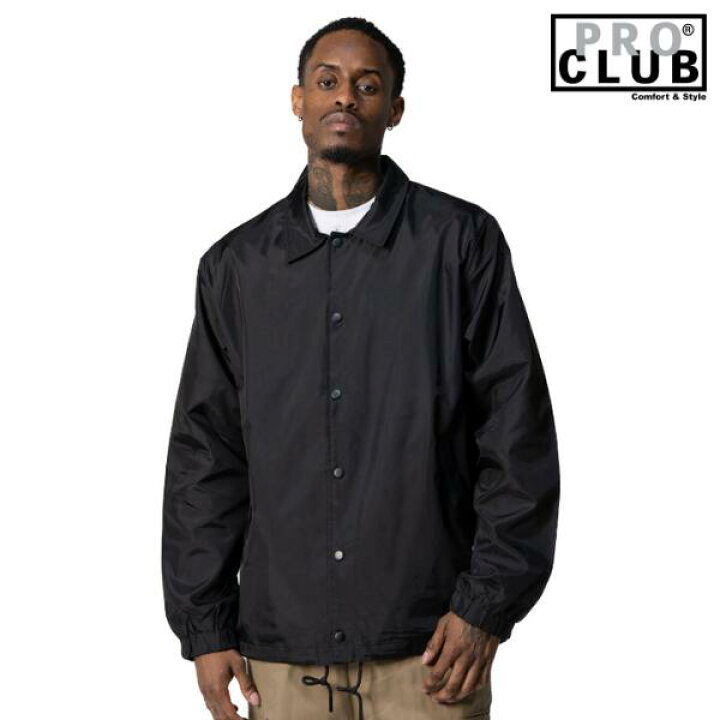 楽天市場】PRO CLUB / プロクラブ「Nylon Coach Jacket Black 