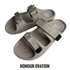 Honour Ovation / �A�i�[�I�x�[�V�����uDouble Wrap Sandals Black/Beige�v�_�u�����b�v �T���_�� �u���b�N/�x�[�W�� �V���v�� �J�W���A�� ���[�h �X�g���[�g �����Y ��