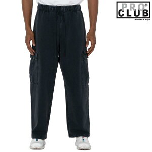 PRO CLUB / �v���N���u�uHeavy Weight Vintage Wash Cargo Sweat Pants Black�v�w�r�[�E�F�C�g ���B���e�[�W �E�H�b�V�� �X�E�F�b�g �J�[�S �p���c ���N�� ���n �����Y ���f�B�[�X �X�g���[�g �~���^���[ �q�b