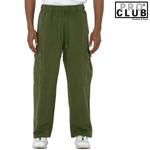 PRO CLUB / �v���N���u�uHeavy Weight Vintage Wash Cargo Sweat Pants Olive�v�w�r�[�E�F�C�g ���B���e�[�W �E�H�b�V�� �X�E�F�b�g �J�[�S �p���c ���N�� ���n �����Y ���f�B�[�X �X�g���[�g �~���^���[ �q�b