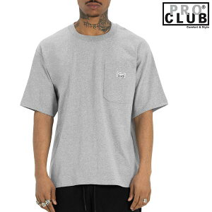 PRO CLUB / �v���N���u�uHeavy Weight Wide Pocket T-shirts Gray�v�w�r�[�E�F�C�g �|�P�b�g ���� T�V���c �O���[ ���C�h �r�b�O�T�C�Y �I�[�o�[�T�C�Y �����Y �j�� �X�g���[�g �q�b�v�z�b�v �傫���T�C�Y B