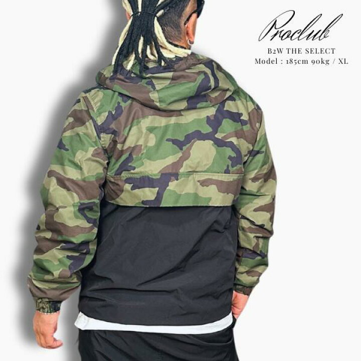 楽天市場】PRO CLUB / プロクラブ「Nylon Hooded Pullover Anorak 