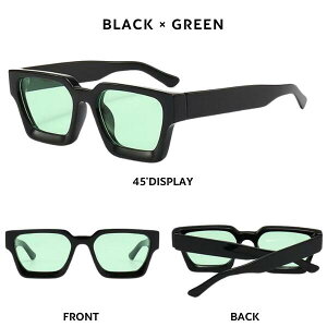 yē×3zBLACK CROWNuColor Lens Square SunglassesvubNNE J[Y XNGA TOX BC Ft ዾ ANZT[ Xg[g [h qbvzbv t@bV v[g 