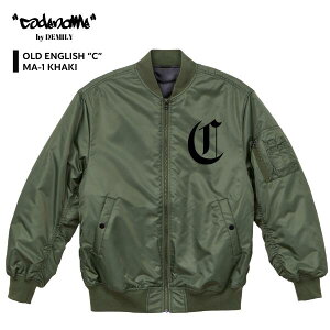 �uCODENAME by DEMILY OLD ENGLISH C MA-1 (Black/Khaki)�v�R�[�h�l�[�� �v�����g MA-1 ���� �G���G�[���� �u���]�� �A�E�^�[ �W���P�b�g �~���^���[ �X�g���[�g �q�b�v�z�b�v �J�W���A�� �傫���T�C�Y ���� 