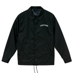 uCODENAME by demily "LOGO" T/C Coach Jacket BlackvR[hl[ S vg R[`WPbg u] AE^[ WPbg ~^[ Xg[g qbvzbv oCN oCJ[ [N EFA 