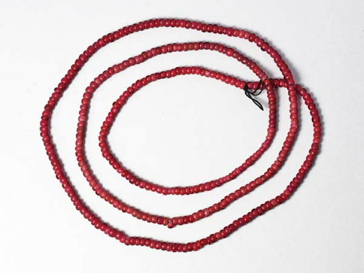 楽天市場】【1801】アンティーク金赤ホワイトハーツ極小粒ビーズ一連  