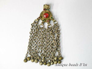 【1711】アフガニスタンクチ族メタルペンダントTOP14【ビーズ】【パーツ】【とんぼ玉0】【アンティークビーズ】【antiquebeads】【beads】【民族】【ペンダントトップ】【kuchi】【トライバル】