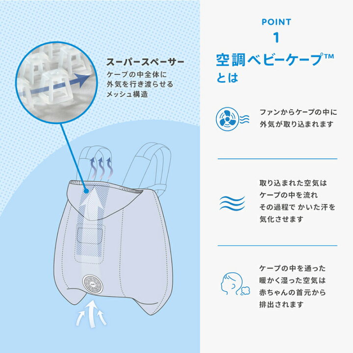 楽天市場】＼レビュー特典！／ 暑さ対策 空調抱っこひもカバー ベビー