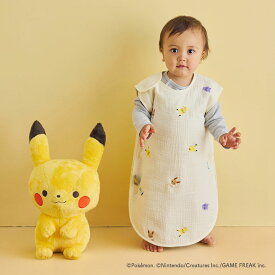 monpoké モンポケ うすわたガーゼスリーパー キッズサイズ 【正規販売店】即納 ベビー キッズ ポケモン公式 はじめての ポケモン ベビースリーパー キッズスリーパー 刺繍 フィセル ガーゼ素材 布団代わり 寝冷え防止 出産祝い 誕生祝 プレゼント 冷房対策 通気性【box】