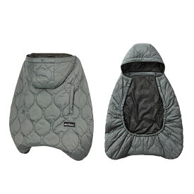 防寒ケープ 抱っこ紐 キルティング フットマフ ワイルドシングス ベビーホッパー WILDTHINGS 防寒カバー ベビーカー 兼用 保温 サーモライト 撥水 軽量 パッカブル 折り畳み アウトドア あったか 真冬【PPSET】【bh防寒】