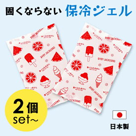 日本製 固くならない やわらか保冷ジェル （保冷剤） セット販売 　2個 3個 6個 10個