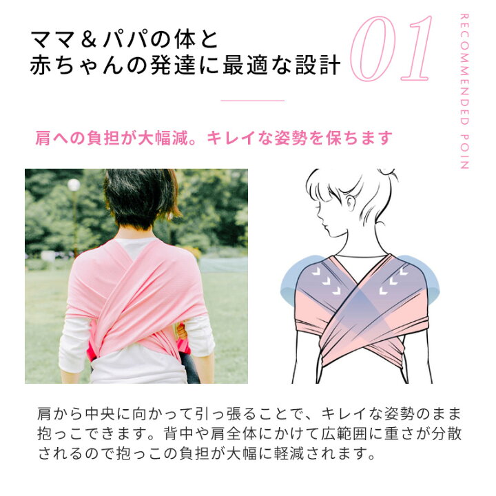 楽天市場】ピキママスリング 正規品 抱っこ紐 メッシュ素材のベビー 