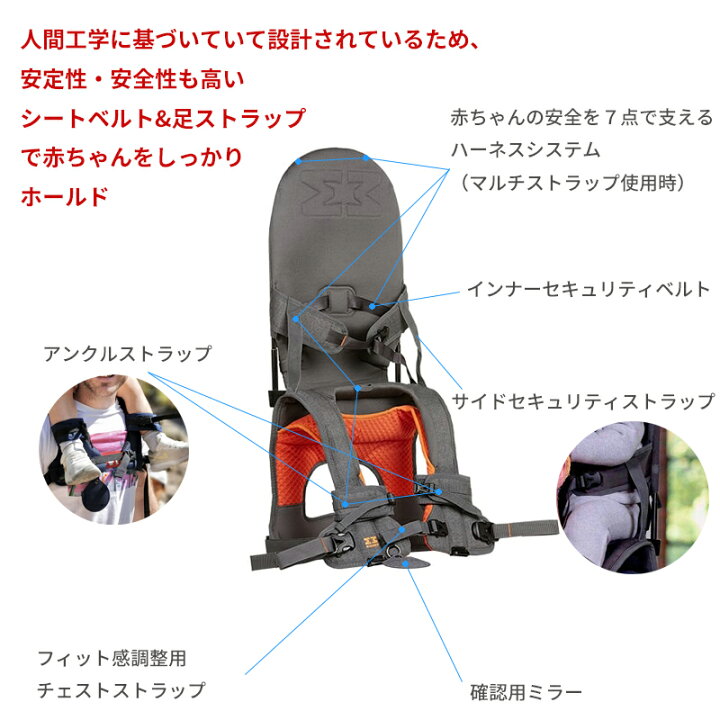 楽天市場】ベビーキャリア minimeis G4 肩車 ミニマイス 第4世代 