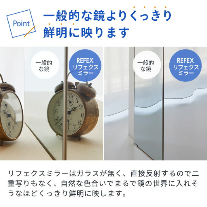 楽天市場】日本製 割れない鏡 リフェクスミラー フィルムミラー 大型 
