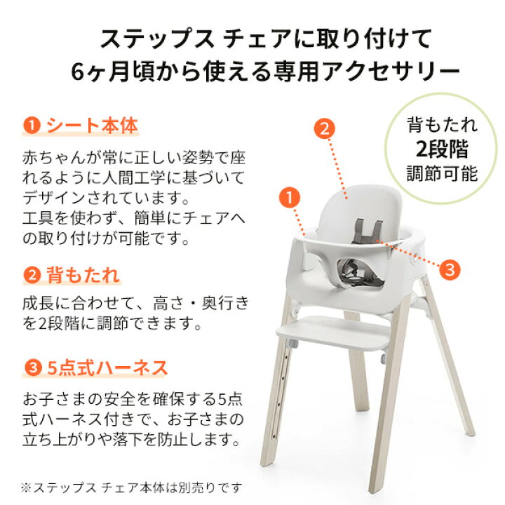 楽天市場】ストッケ STOKKE ステップス専用 ベビーセット Steps Baby  