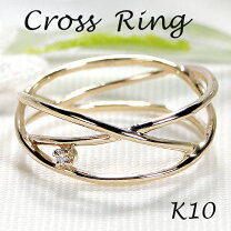 楽天市場】クロス リング k10の通販