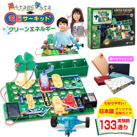 知育玩具 6歳 7歳 8歳 男の子 プレゼント 5歳 誕生日プレゼント 小学生 【電脳サーキット クリーンエネルギー】 正規品 ギフト 誕生日 人気 子供 おもちゃ STEM 玩具 電子ブロック 子供 電子回路 電子工作 電気ブロック 電気 パズル ブロック 電気回路 SDGs 回路パズル