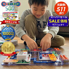 【マラソン★2,000円OFF】男の子 5歳 6歳 7歳 プレゼント 小学生 知育玩具 【電脳サーキット 500】 正規品 おもちゃ パズル 8歳 9歳 電子ブロック 誕生日 誕生日プレゼント 入学祝い 女の子 人気 電子玩具 電気 ブロック 玩具 科学 EX-150 電気回路 電池不要 ラッピング