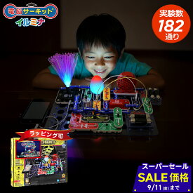 【マラソン★2,000円OFF】6歳 7歳 8歳 男の子 プレゼント 【電脳サーキット イルミナ】 子供 小学生 9歳 10歳 誕生日 誕生日プレゼント 正規品 知育玩具 女の子 電池不要 ブロック 実験 光る STEM おもちゃ 人気 電子回路 パズル 学習 電気 回路パズル 知育パズル ランキング