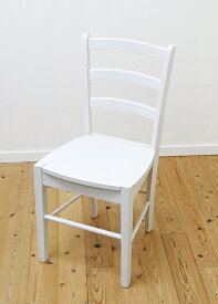 座面高45cm 白い木製ダイニングチェア 飲食店用 木製チェア ホワイト(白色) 白い業務用椅子 白い木製食堂椅子 木製デスクチェア 8000円以下