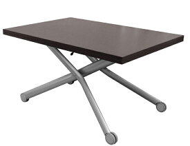 伸長式 リフティングテーブル Esprit ウェンジ色 昇降伸長式 テーブル イタリア製 ダイニングテーブル リビングテーブル 高さ調整テーブル テーブル 高さ37〜82cm