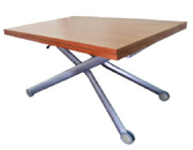 リフティングテーブル Esprit リフトアップ 伸長式 木製 /チェリー色 昇降伸長式テーブルイタリア製/ダイニングテーブル/リビングテーブル/高さ調整テーブル/テーブル高さ37〜82cm