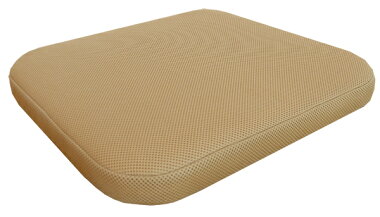 茶色のカバーラテックス座布団メッシュカバー付