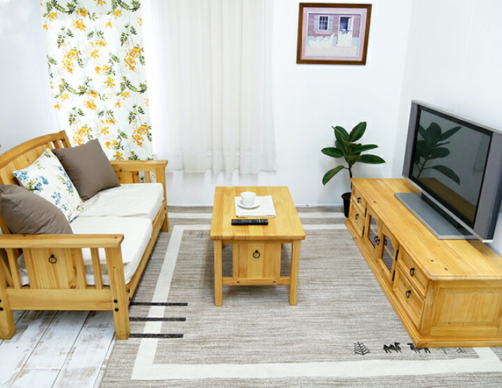 楽天市場 ナチュラルカントリー リビングテーブル シンプルデザインでコンパクトサイズのvalencia テーブル 無垢木製のパイン材を使用 カントリーパインコーヒーテーブル センターテーブル ローテーブル Banjo