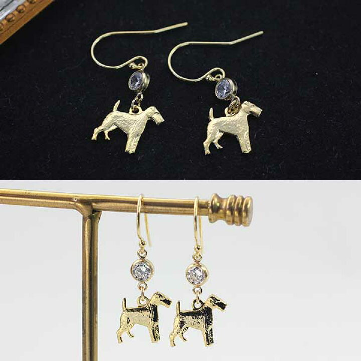 楽天市場】シュナウザー ピアス ゴールドフィルド 14KGK アクセサリー 