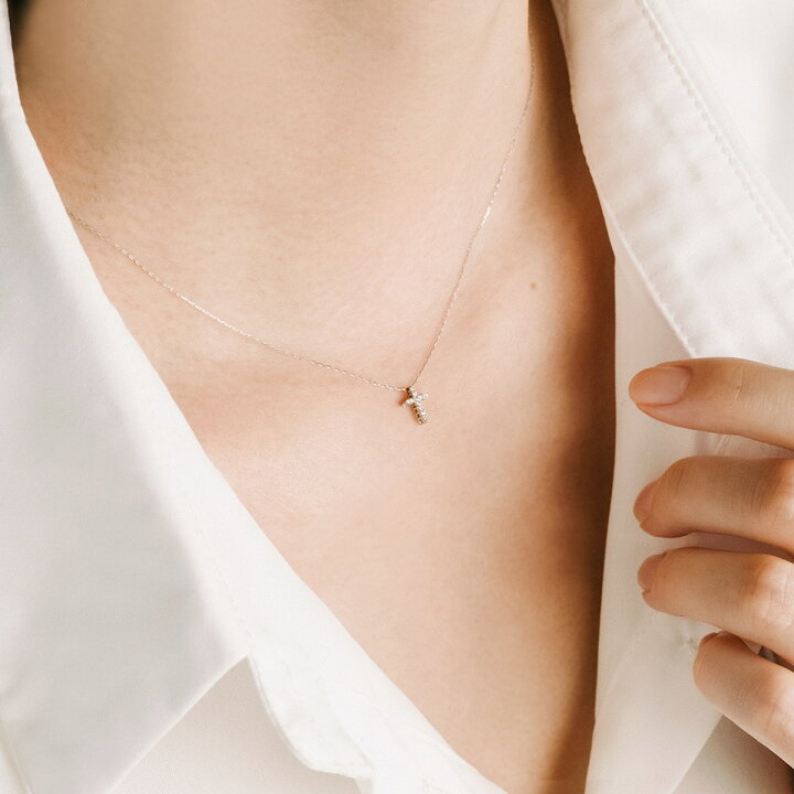 楽天市場】クロス ネックレス ダイヤモンド Pt900 Pt850 本物 プラチナ  