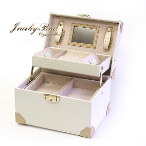 WG[P[X gxP[X sN zCg s ɕ֗ ANZT[P[X ANZT[ WG[ ^ Accessory BOX Jewelry Case Δ fC[X fB[X lady's pink  white 