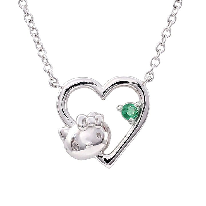 楽天市場】ハローキティ 誕生石 ネックレス 正規ライセンスjewelry 