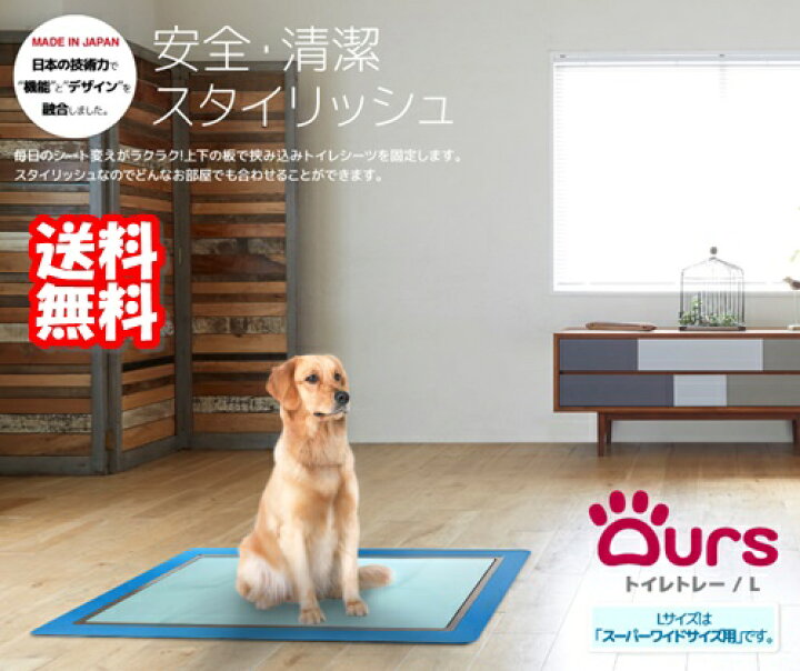 楽天市場 大型犬 トイレトレー スーパーワイド スタイリッシュ おしゃれ マツミ Ours アワーズ トイレトレー Lサイズ 全8色 犬猫用品 ディーシーコンフォート