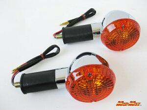 MADMAX ゼファー400/χ 純正タイプ 砲弾型ウインカー ダブル球(2個)オレンジウィンカー