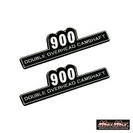サイドカバーエンブレム 900 貼り付けタイプ 左右セット自動車、オートバイ/オートバイ/パーツ/サイドカ…