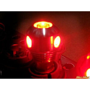 S25(BAY15d) 9.5W�n�C�p���[LED�o���u �_�u���� ���b�h2��SET 12/24V���p