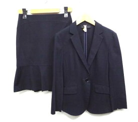 UNTITLED /アンタイトル ★黒 /ブラック スカートスーツ 0サイズ【中古】K230629T-03