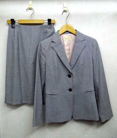 AZEY-LE /アゼル ★千鳥格子 スカートスーツ Sサイズ【中古】K230127T-04