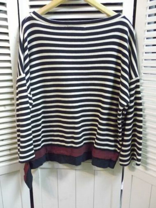 DoCLASSE☆ドゥクラッセ/ボーダー柄長袖ニット/ネイビー/ホワイト/Mサイズ【中古】K220621T Fashion Recycle ビーコレクト DoCLASSE ドゥクラッセ ボーダーニット