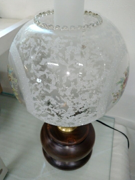 楽天市場】イタリア製 LS 木脚 ホヤ オイルランプ風 エレガンス 卓上  