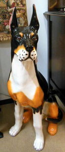 犬置物 ドッグ ベルジアン TN-D9 オーナメント オブジェ 陶器製品 【送料無料】