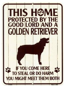 S[fgo[ G PROTECTED BY THE GOOD LORD AND A GOLDEN RETRIVER XSTCY AJuLŔ AJ uLŔ AJG ybg ^v[g   Ŕ  Jt