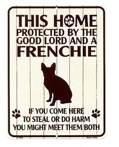 �t�����`�u���h�b�O �G�� PROTECTED BY THE GOOD LORD AND A FRENCHIE ���XS�T�C�Y �A�����J���u���L�Ŕ� �A�����J���G�� �A�����J�G�� ���^���v���[�g �y�b�g �t���u�� �� �Ŕ� ������� �J�t�F �o�[ �X