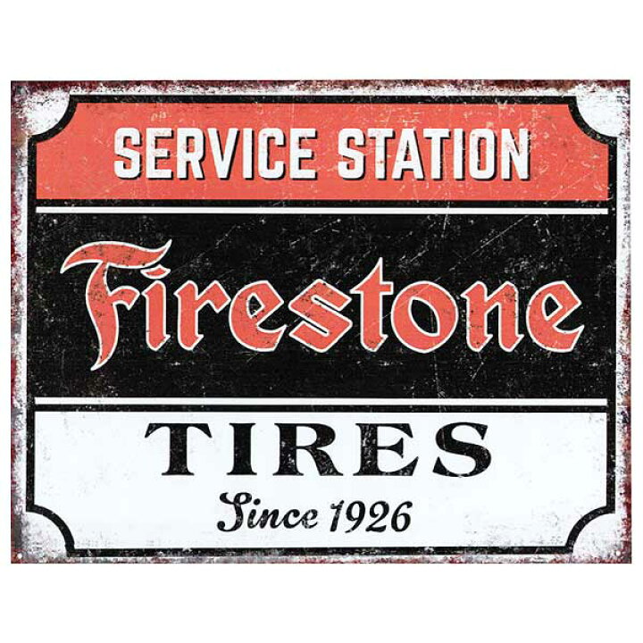 楽天市場】Firestone ファイアストン SERVICE STATION レトロ調 